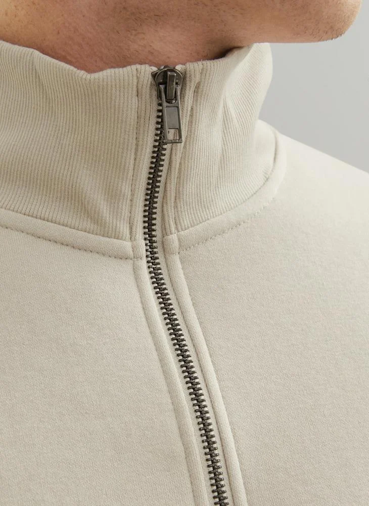 JACK & JONES  Solid Crew Neck Regular Fit Sweatshirt for Men | Best Price UAE